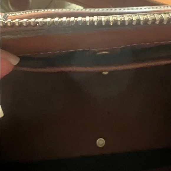 Dooney & Bourke Black and Tan Satchel - Picture 6 of 7